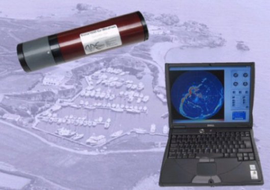 Model 1640 high resolution imaging sonar with notebook PC.