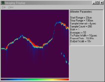 Tracking variations in sea-bed depth using Imaging Mode.