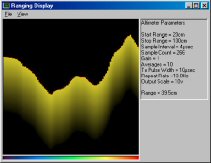 Tracking variations in sea-bed depth using Ranging Mode.