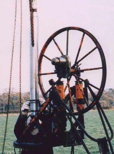 Mk 2 Probe being lowered into a salt cavity