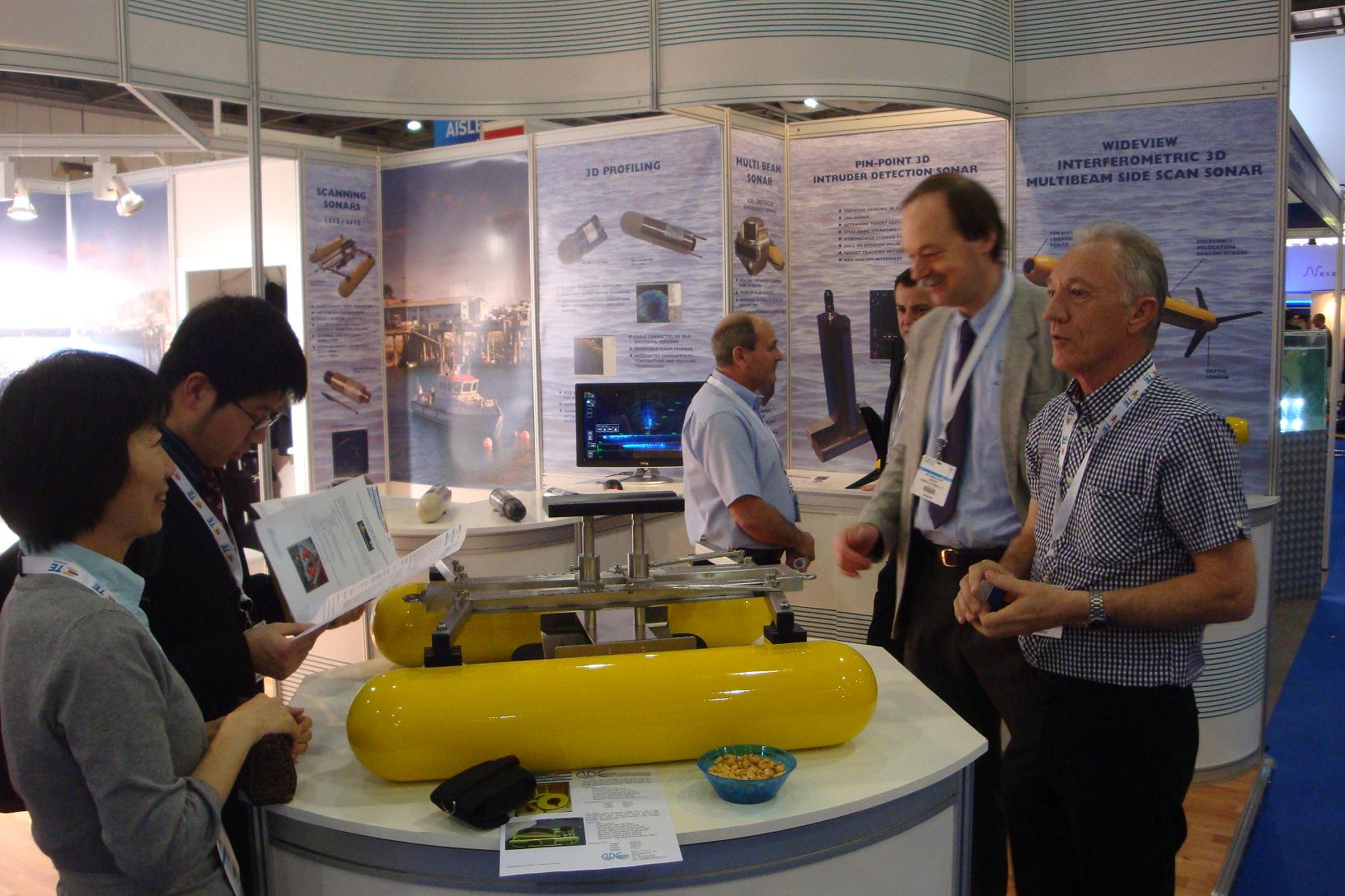 Marine Electronics stand at Oceanology 2012